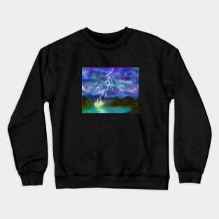 Lightning at the Lake Crewneck Sweatshirt